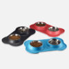 Double Dog Cat Bowls | Premium Stainless Steel Pet Bowls | Anti-Spillage, Anti-Slip