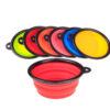Folded Silicone Pet Dog Bowl 350ml and 1000ml