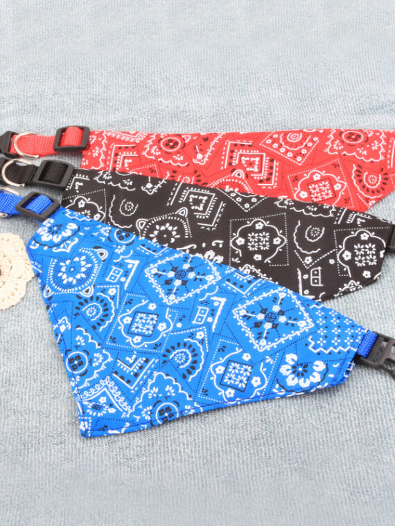 Dog Scarf Adjustable | Cute Dog Bandanas | Dog Neckerchief