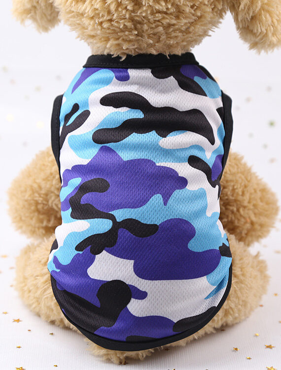 DogMEGA Printed Mesh Camouflage Breathable Shirt for Small Dog