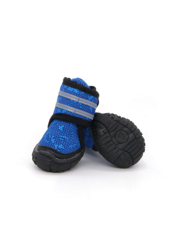 DogMEGA Adjustable Dogs Booties for Dog | Breathable Mesh Shoes For Medium Large Dogs