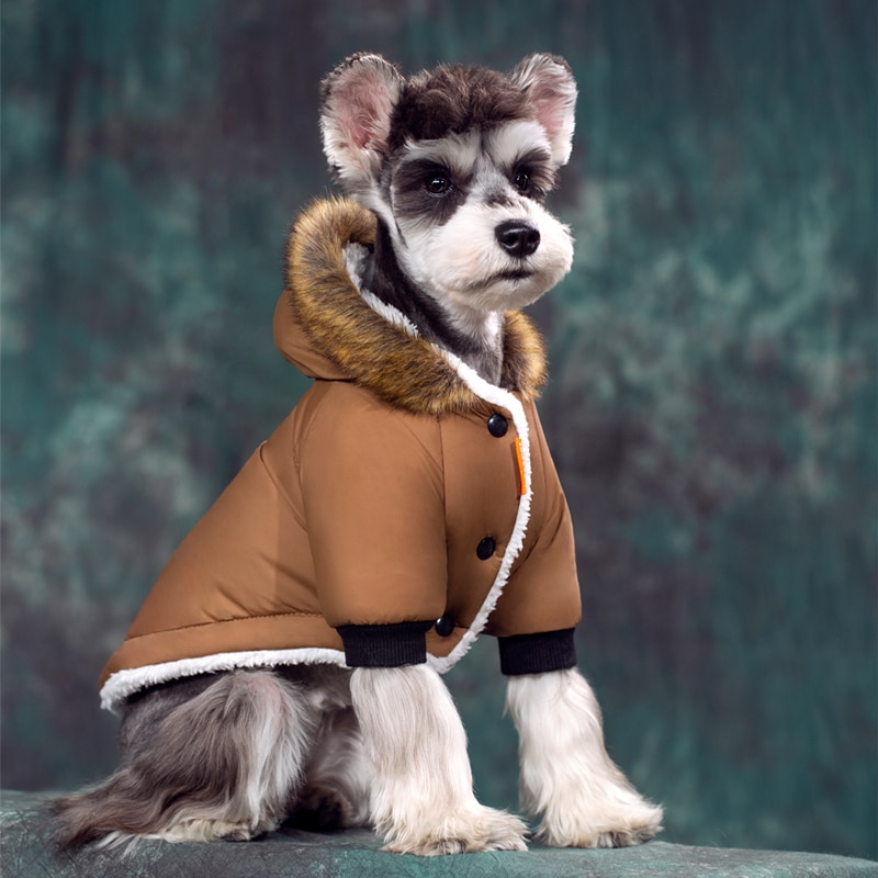 DogMEGA Warm Two-Legged Plush Vest Hoodie | Autumn And Winter Clothes for Small Dog