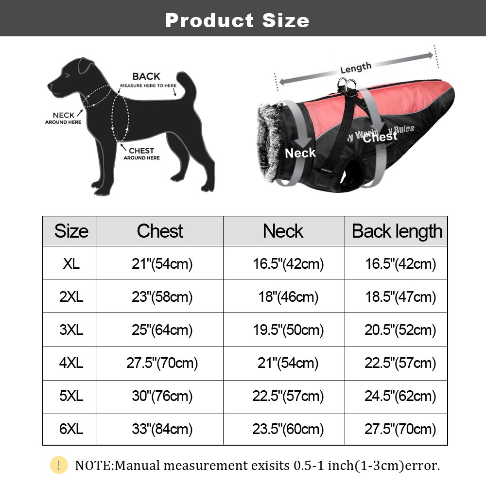 Dog Jacket with Harness | Waterproof Jacket for Large Dog | Big Windproof Coats