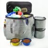 Dog Food Storage Bag | Dog Travel Bag With Food Bag and Bowl
