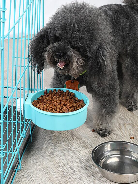 DogMEGA Dog Hanging Stainless Steel Feeding Bowl