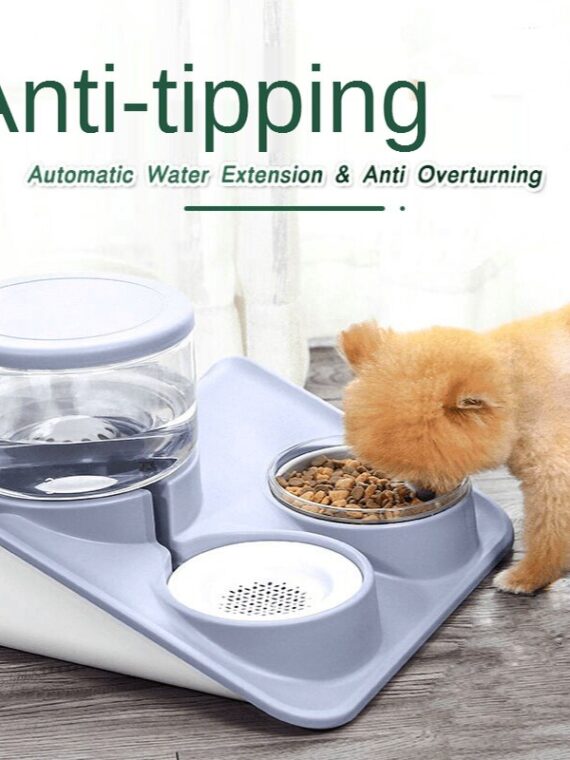 Dog Feeder Double Bowl
