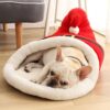 DogMEGA Christmas Warm Soft Dog Bed
