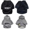 DogMEGA Fleece Cloth Hooded Security Dog Sweater