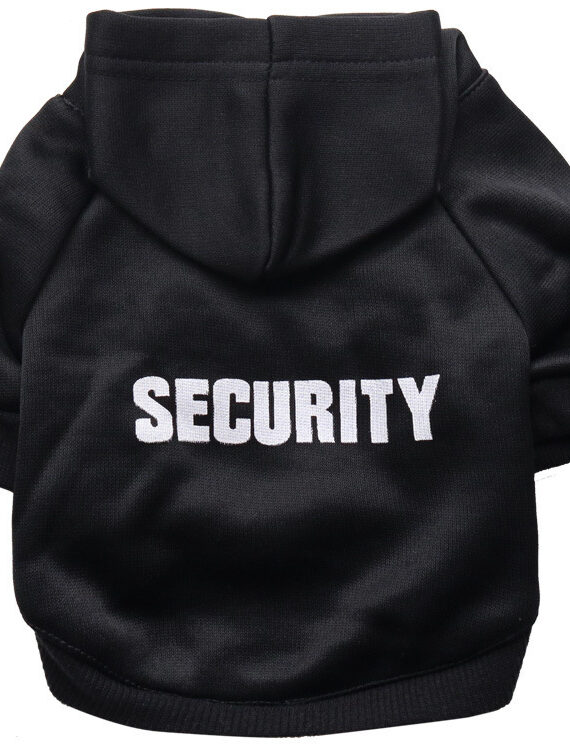 DogMEGA Fleece Cloth Hooded Security Dog Sweater