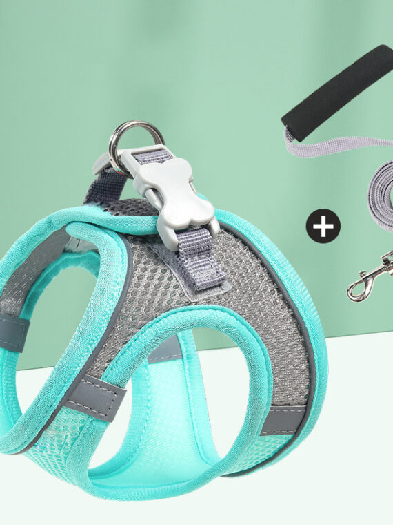 Dog Breathable Harness Adjustable with Leash