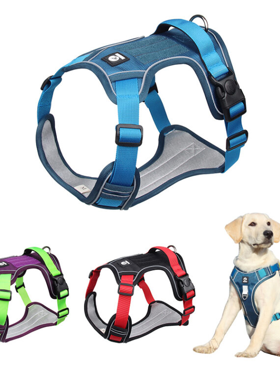 Nylon Dog Harness For Big Dogs Adjustable Safety