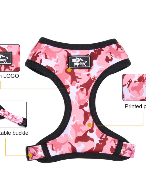 Dog Walking Harness Set with Harness, Leash, Collar, Poop Bag