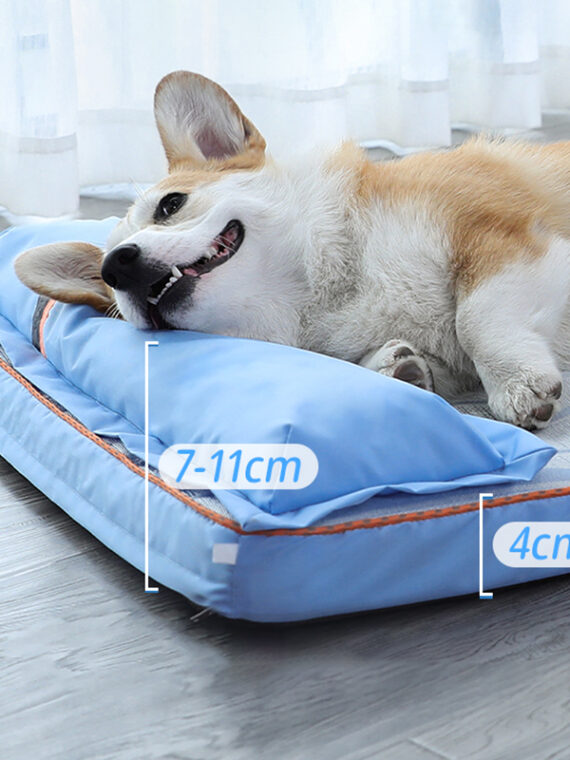 DogMEGA Cooling Bed with Pillow for Small, Medium, Large Dogs