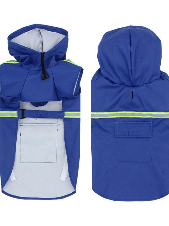 DogMEGA Reflective Dog Raincoat 5 Colors 8 Sizes