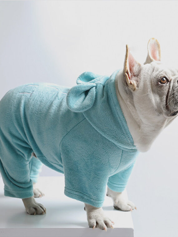 Warm Jumpsuit With Hood - Cute Winter Outfit For Dogs