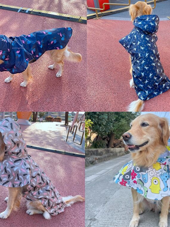 Make Your Dog Look Cuter And Funnier With Cartoon Raincoat