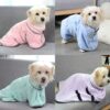 Absorbent Bathrobe For Dog - Many Cute Pastel Colors