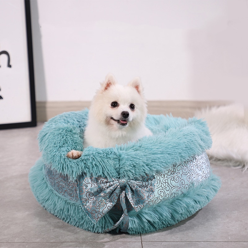 Princess Bed With A Cute Bow For The Dog