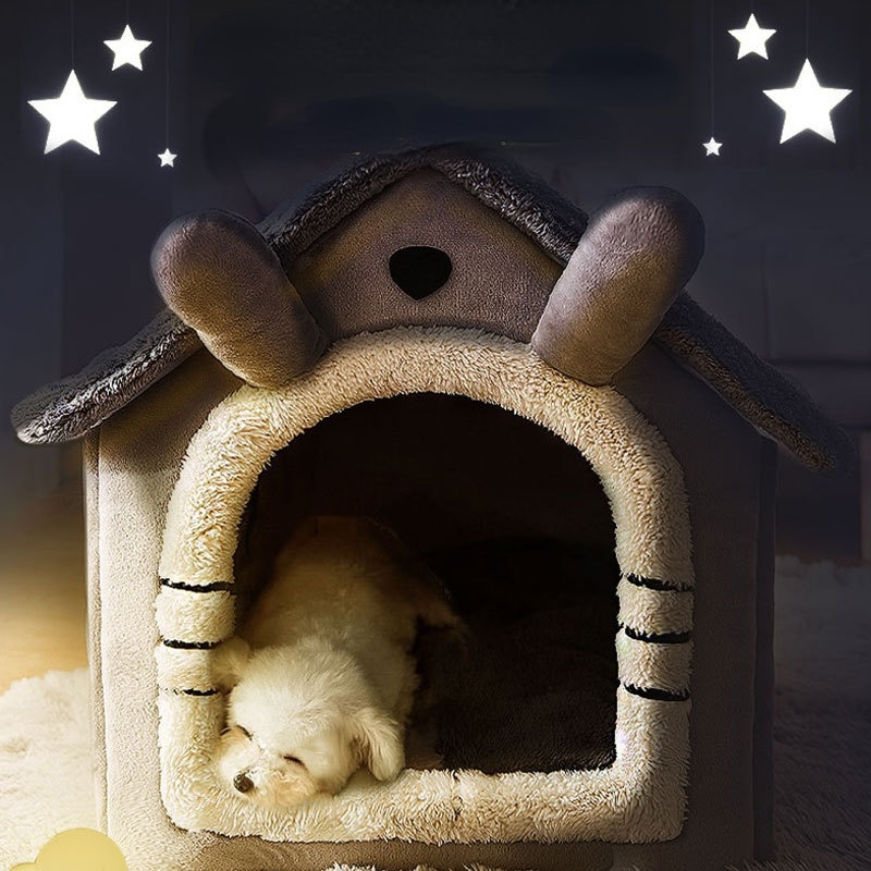 Small House-shaped Bed For Dogs