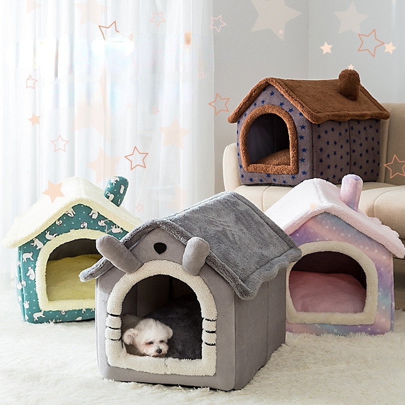 Small House-shaped Bed For Dogs