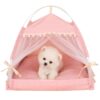 Princess Bed With Curtains For Dogs