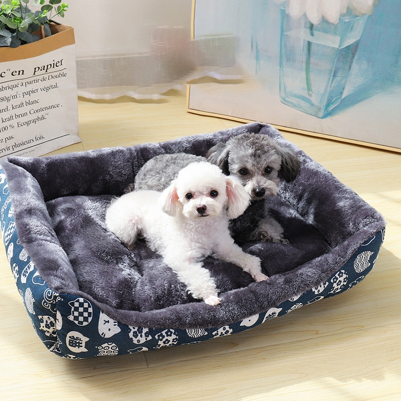 Comfortable Bed For Dogs - Cute Cartoon Pattern
