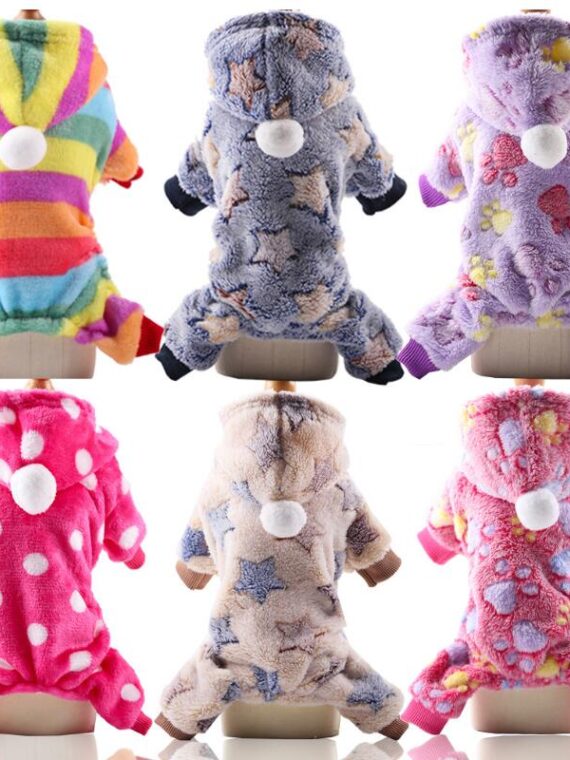 Make Your Dog Look Fantastic With The Colorful Patterned Jumpsuit