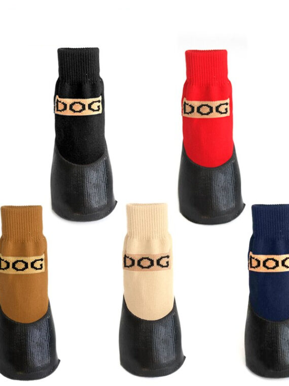 Winter Shoes With Non-slip Rubber Soles For Dogs