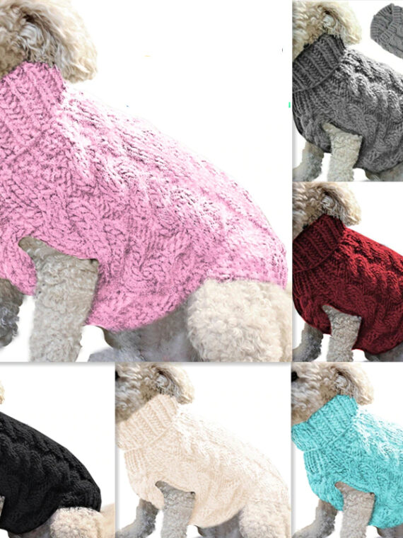 Warm Turtleneck Sweater - Winter Clothes For Dogs