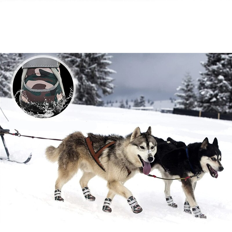 Anti-slip Reflective Boots For Medium And Large Dogs