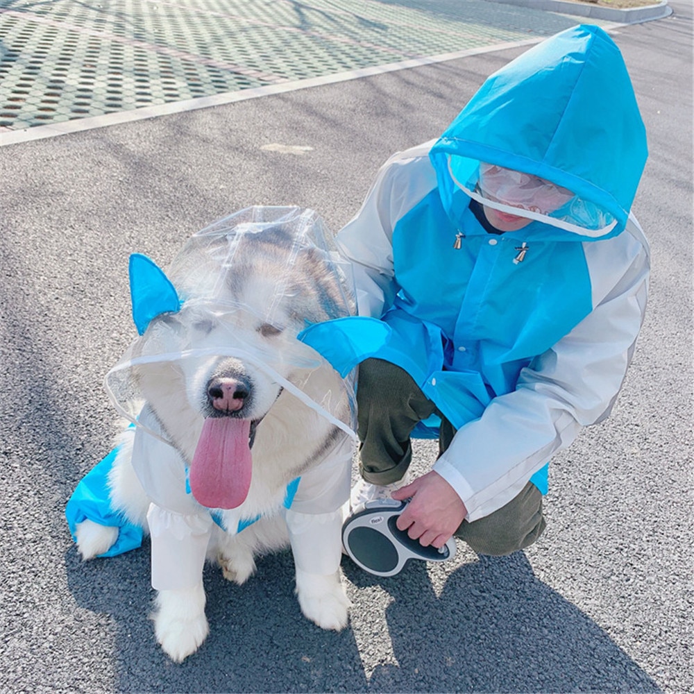 Cute Double Raincoat - Raincoat For Dog And Owner