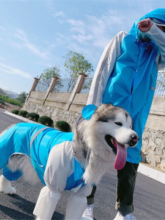 Cute Double Raincoat - Raincoat For Dog And Owner