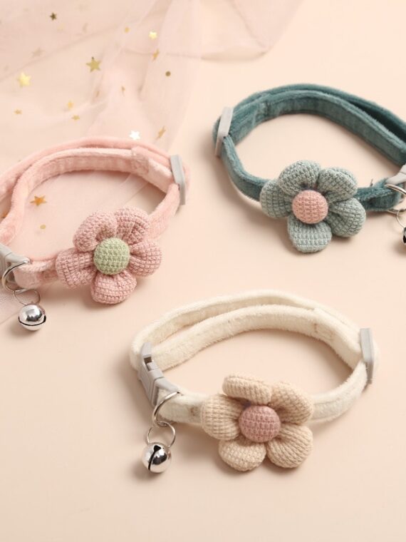 Dog Knitted Collar - Sweet And Elegant Style