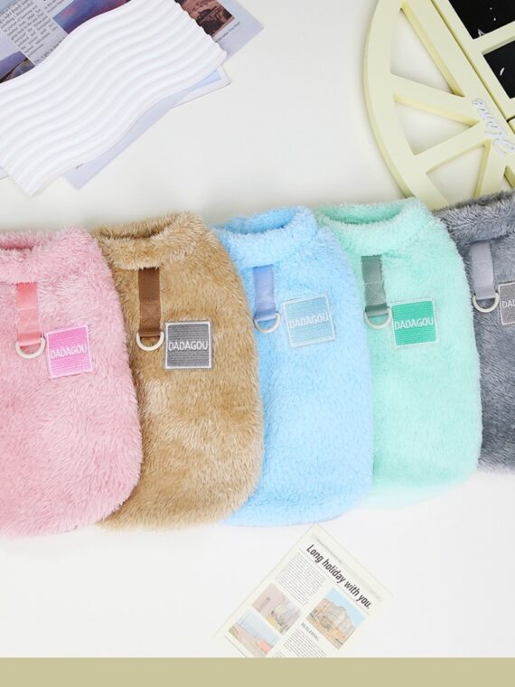 Dog Winter Clothes - Soft Coral Fleece Sweater