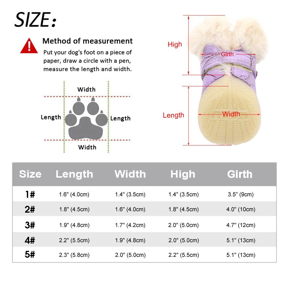 Classic Style Winter Boots For Dogs