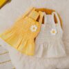 Cool Summer Dress - With Knitted Daisy