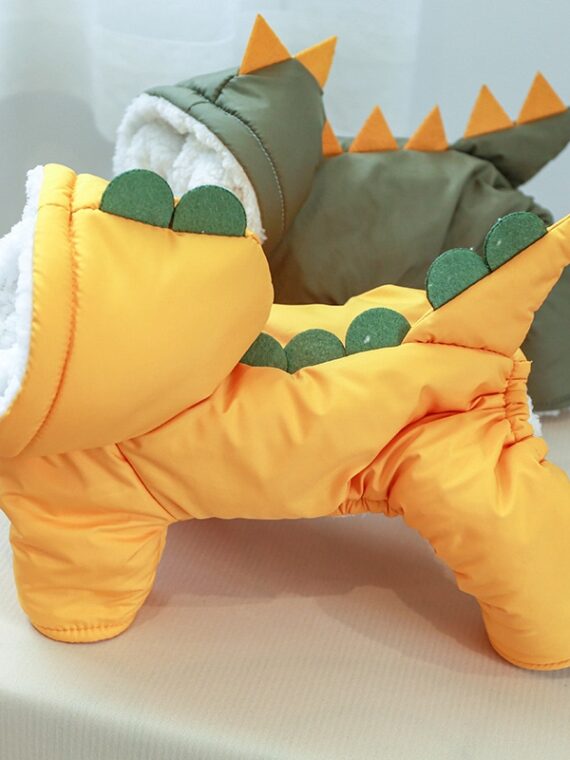 Thick Winter Jumpsuit - Cute Dinosaur Style
