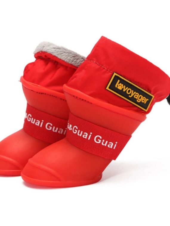 Waterproof Silicone Rain Boots - Two Color For Dog