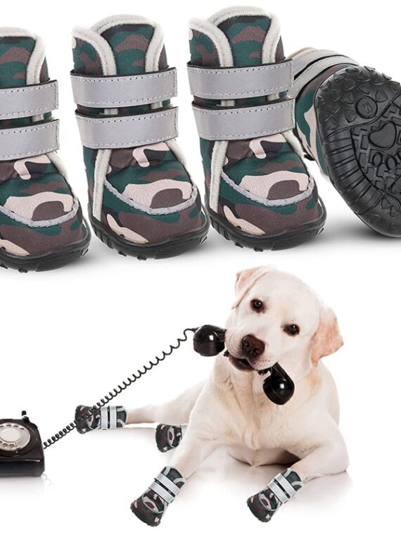 Anti-slip Reflective Boots For Medium And Large Dogs