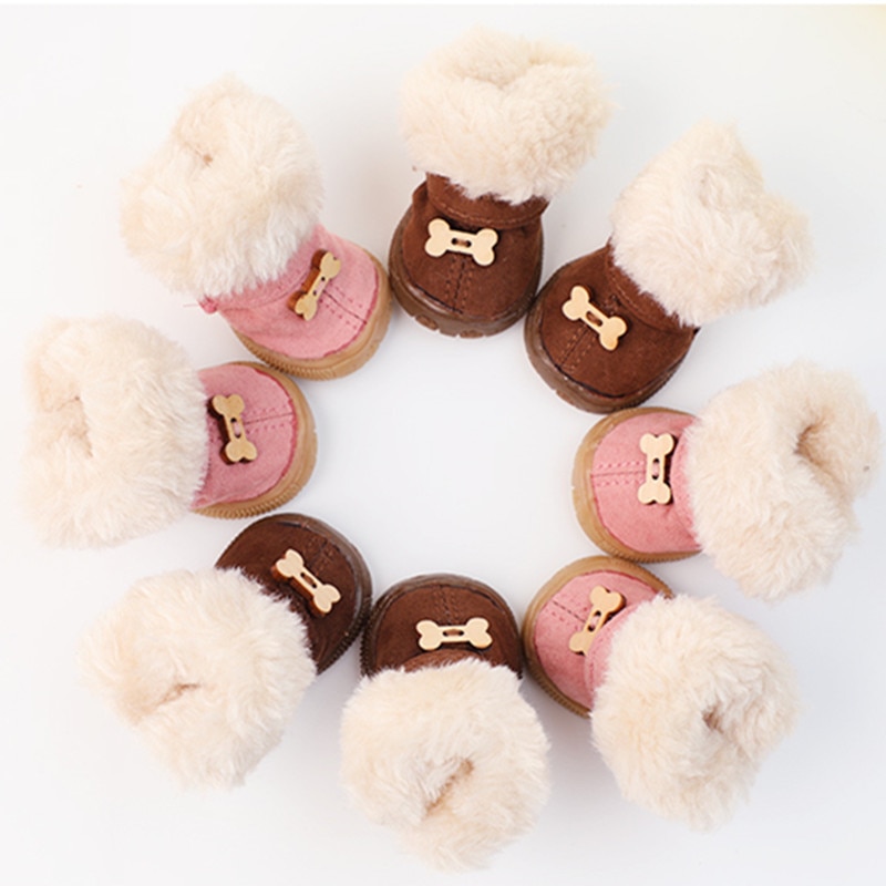 Winter Fur Boots - Warm And Thick For Dogs