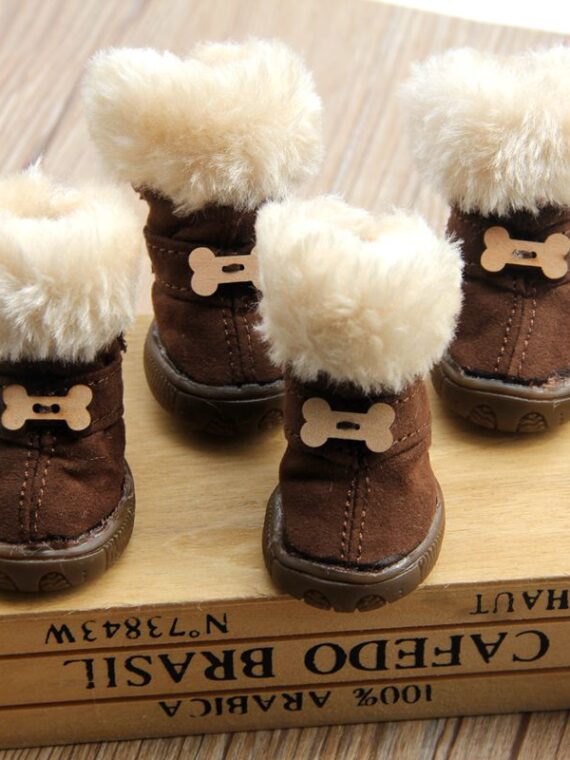 Winter Fur Boots - Warm And Thick For Dogs