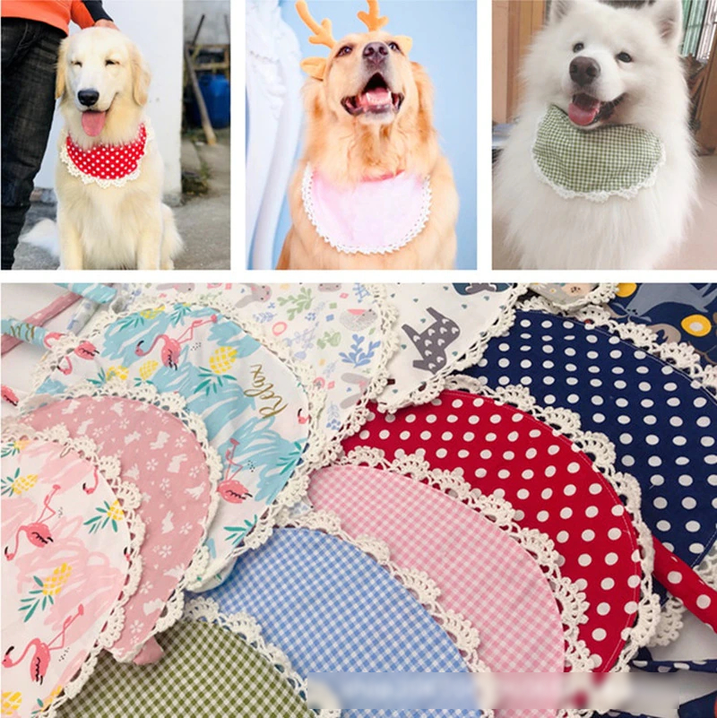 Lace Bib For Large Dog – Soft Cotton