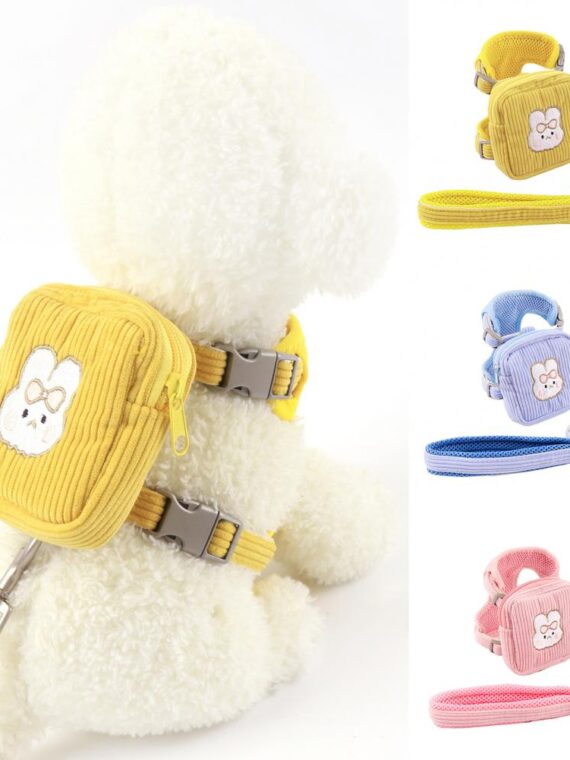 Dog Backpack And Harness – 2 in 1 Convenient