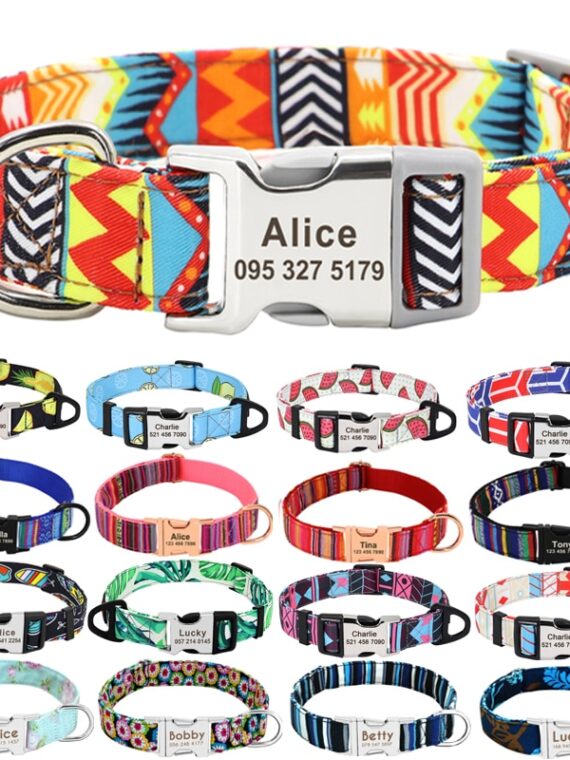 Cute Colorful Patterned Collars For Dogs