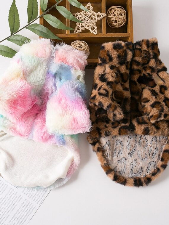 Winter Luxury Fur Coat - Unique Leopard Print