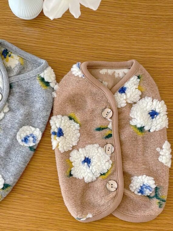 Winter Coat - Romantic Cherry Blossom Patter