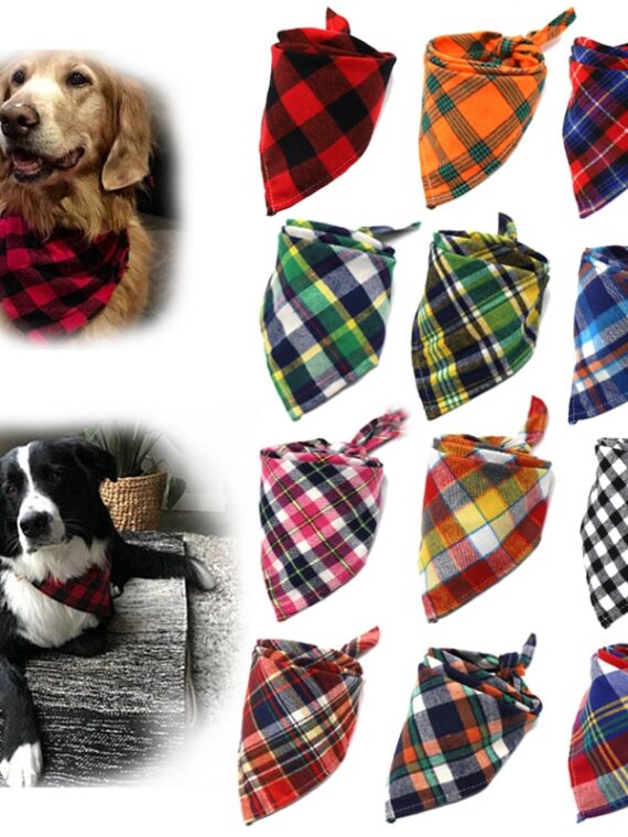 Checkered Bandanas For Dogs