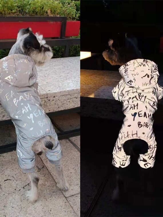 Waterproof Reflective Jumpsuit With Warm Lining