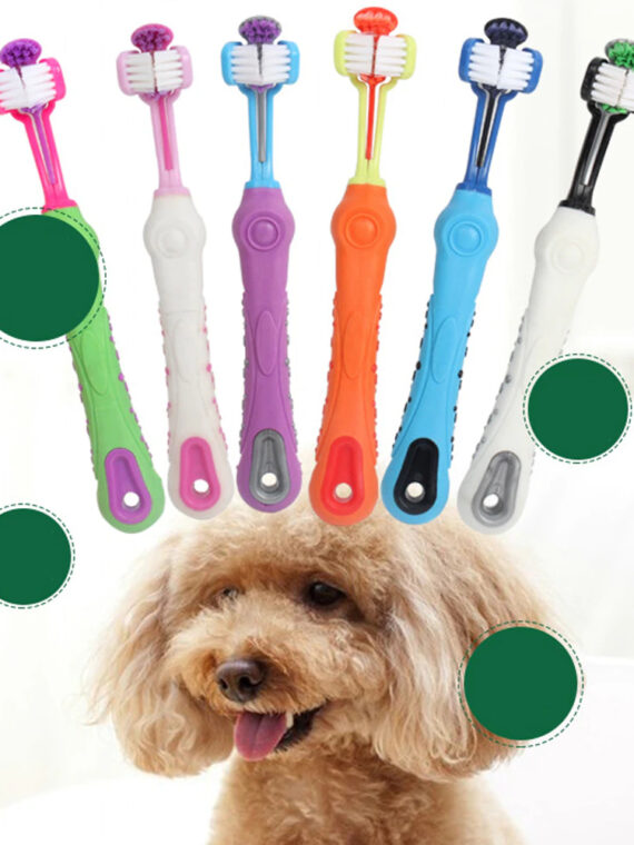 Three-sided Toothbrush For Dog