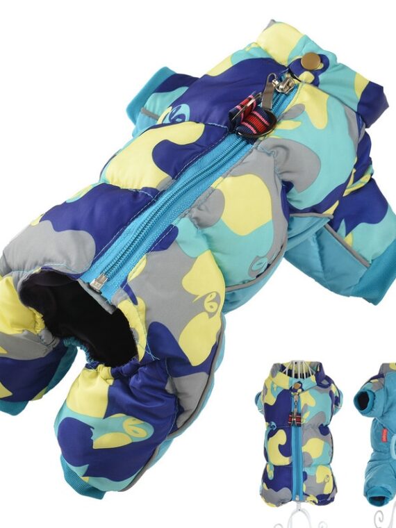 Stylish Jumpsuit With Reflective Design For Dog